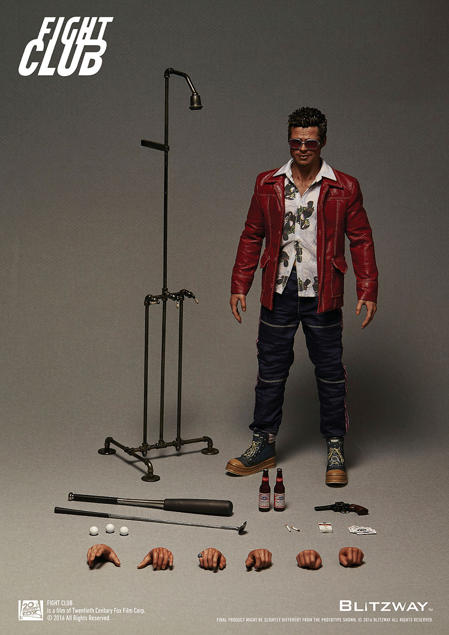 プレミアムアルティメイトマスターピース / ファイト・クラブ：ブラッド・ピット タイラー・ダーデン 1/6 アクションフィギュア レッドジャケットver