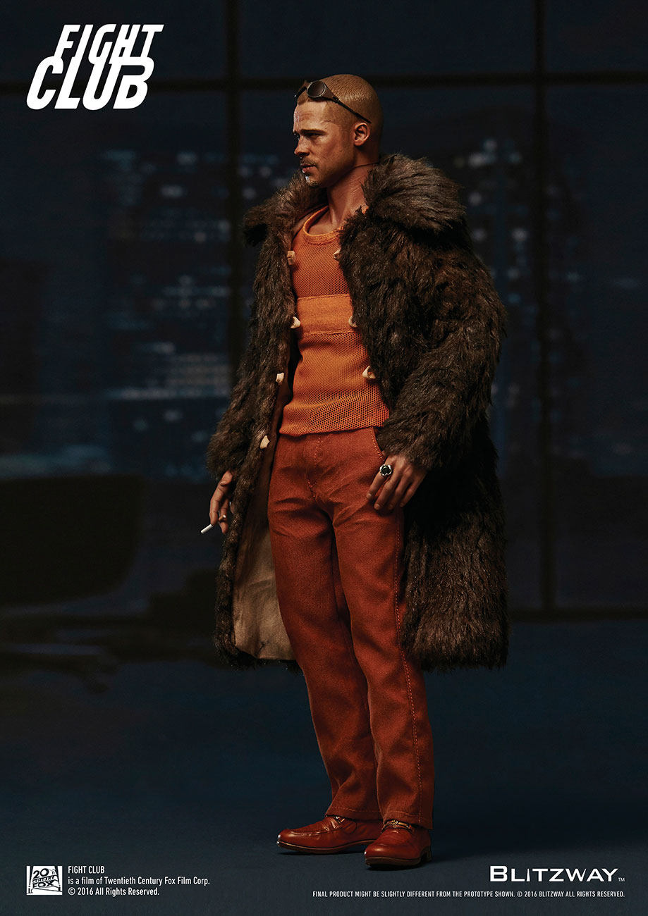プレミアムアルティメイトマスターピース / ファイト・クラブ：ブラッド・ピット タイラー・ダーデン 1/6 アクションフィギュア ファーコートver