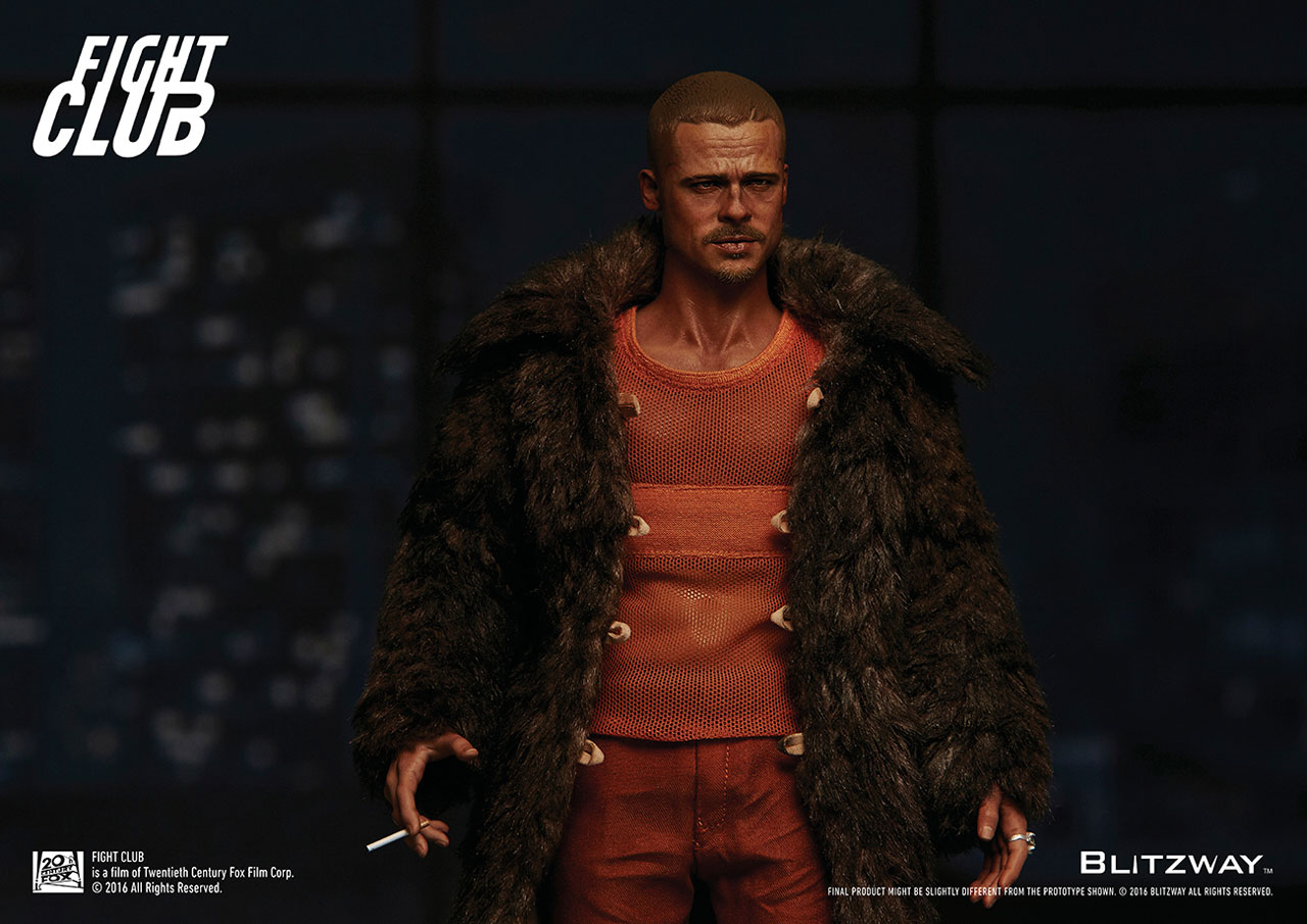 プレミアムアルティメイトマスターピース / ファイト・クラブ：ブラッド・ピット タイラー・ダーデン 1/6 アクションフィギュア ファーコートver