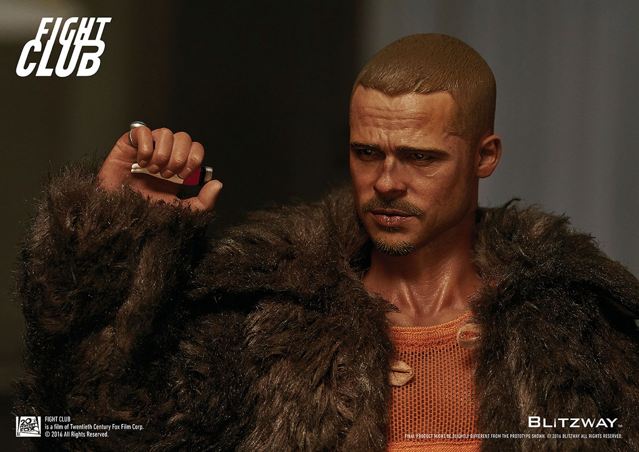 プレミアムアルティメイトマスターピース / ファイト・クラブ：ブラッド・ピット タイラー・ダーデン 1/6 アクションフィギュア ファーコートver
