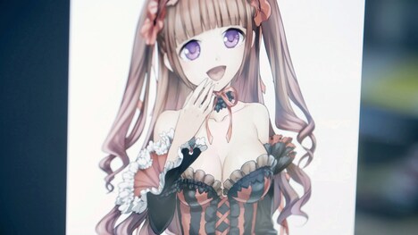 卓也が描いた美少女イラスト。