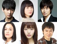 （左上から時計回りに）上杉柊平、高橋春織、戸次重幸、甲本雅裕、古畑星夏、国生さゆり。
