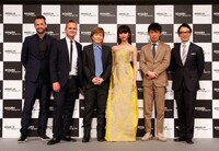 Amazonプライム・ビデオ日本オリジナル作品記者発表会のようす。