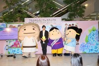 「『ちはやふる』フェスティバル 映画ロケ地～あわら市・大津市・府中市～展」トークイベントの様子。