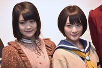 「コープスパーティー Book of Shadows」記者会見の様子。