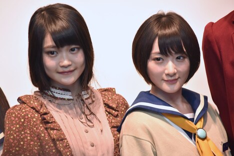 「コープスパーティー Book of Shadows」記者会見の様子。