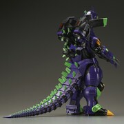 エヴァ初号機イメージカラーの3式機龍（メカゴジラ）。