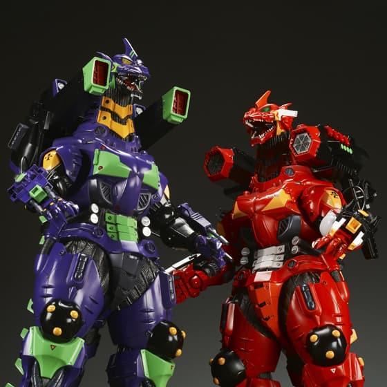 エヴァ初号機・弐号機カラーのメカゴジラフィギュア登場 - 映画ナタリー