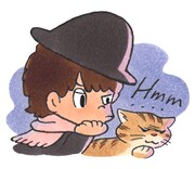 「たけるとねこ」LINEスタンプ（1セット240円または100LINEコイン） (c)AMUSE