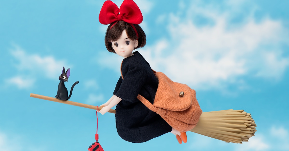 魔女の宅急便」キキの旅立ち再現できるドール発売、黒猫ジジも付属 
