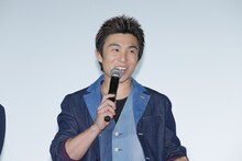 「任侠野郎」初日舞台挨拶より、中尾明慶。