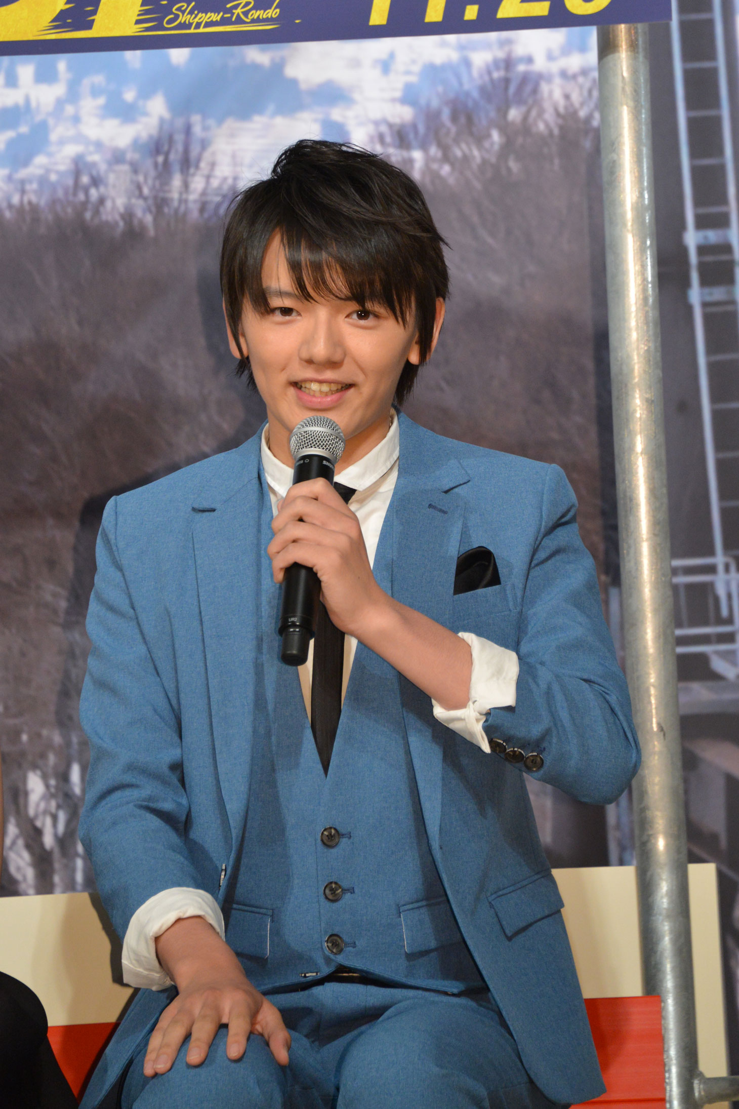 栗林和幸の息子・秀人役の濱田龍臣。