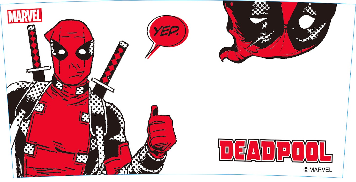 デッドプール「スタッキングマグカップ」（1080円）のデザイン。 (c)MARVEL