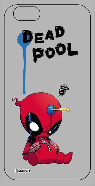 デッドプール「カスタムカバーiPhone6s / 6」（2484円）のデザイン。(c)MARVEL
