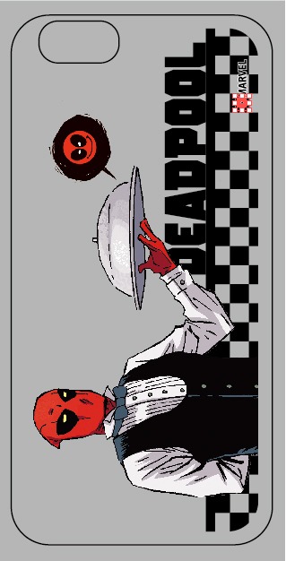 デッドプール「カスタムカバーiPhone6s / 6」（2484円）のデザイン。(c)MARVEL