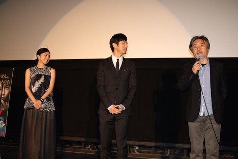 「クリーピー 偽りの隣人」舞台挨拶の様子。