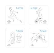 ドリンクメニューに付属する限定コースター。