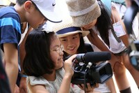 「こども映画教室＠ヨコハマ2015」の様子。