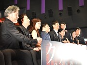 「クリーピー 偽りの隣人」初日舞台挨拶の様子。