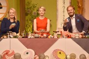 「アリス・イン・ワンダーランド／時間の旅」来日お茶会見の様子。