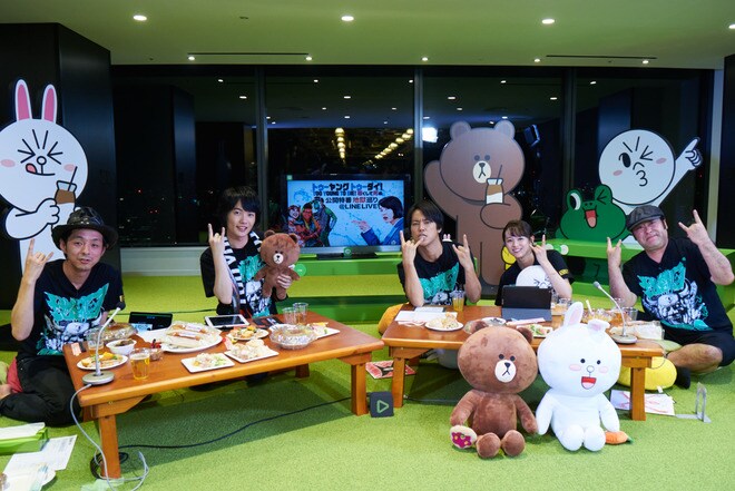 「『TOO YOUNG TO DIE! 若くして死ぬ』公開特番 地獄巡り@LINE LIVE」の様子。