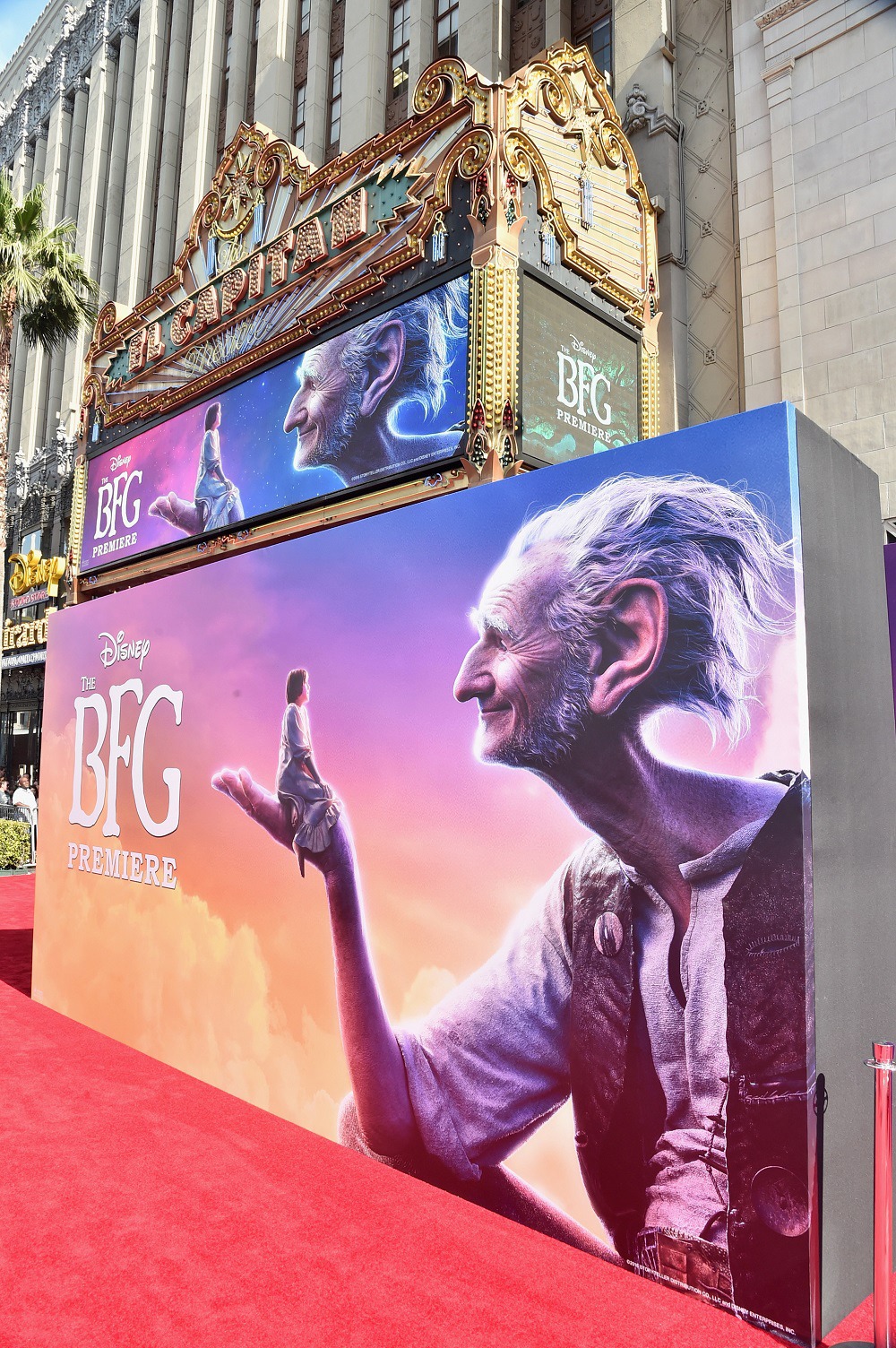 「BFG：ビッグ・フレンドリー・ジャイアント」USプレミア会場