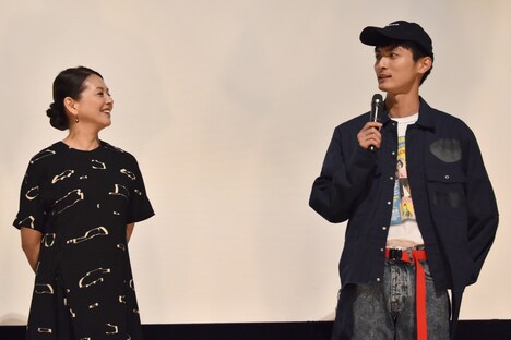 「ふきげんな過去」初日舞台挨拶の様子。