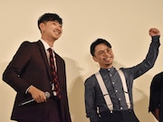 「映画もやるぞ!」と松田翔太(左)と浜野謙太(右)。