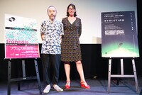 フランス映画祭2016関連イベントに登壇した塚本晋也（左）とルシール・アザリロヴィック（右）。