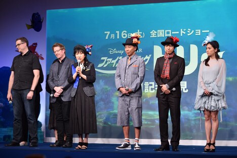 「ファインディング・ドリー」来日記者会見の様子。