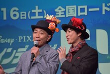 左から木梨憲武、上川隆也。