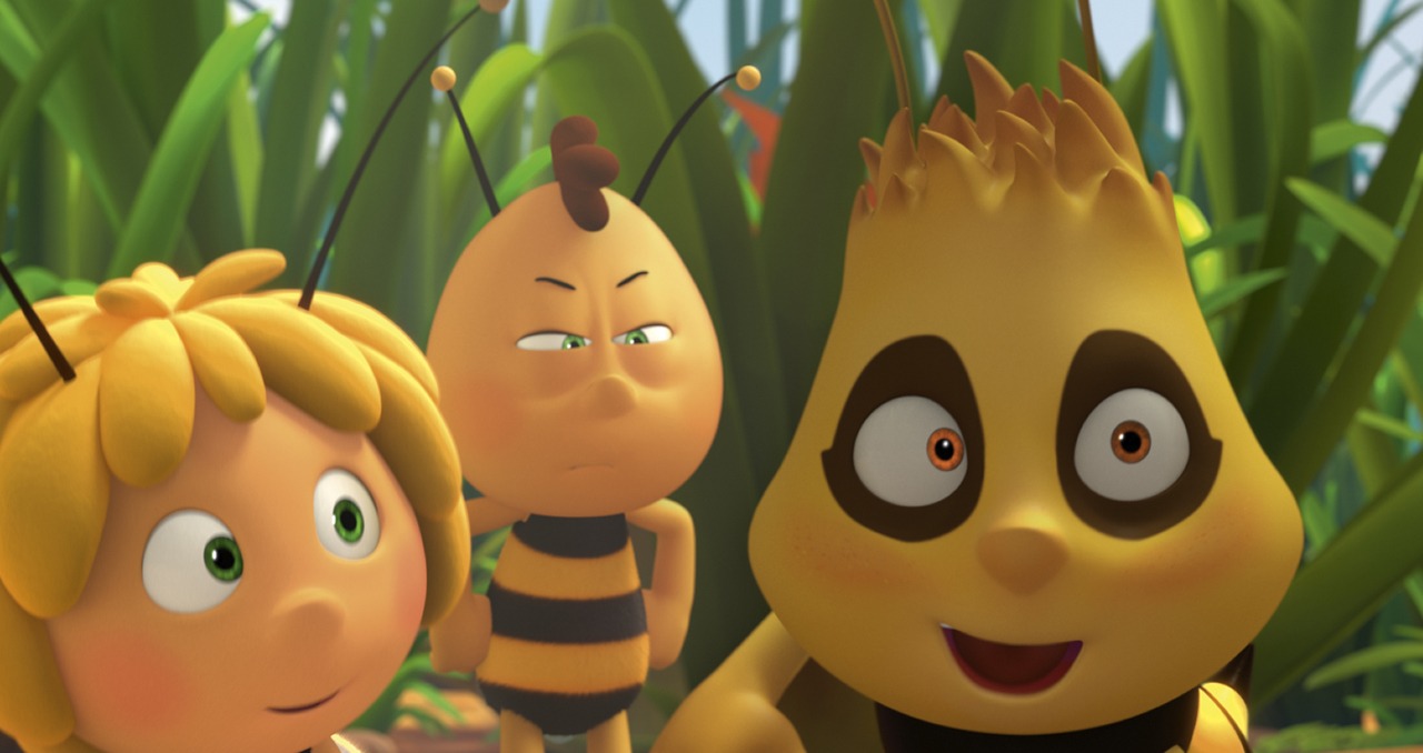 「みつばちマーヤの大冒険」より、スティング（右）。(c)Studio 100 Media, Buzz Studios, Screen Australia, Screen NSW www.maya.tv and www.studio100.eu, TM Studio 100