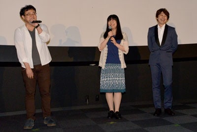 左から津田尚克、すずきけいこ、小野大輔。
