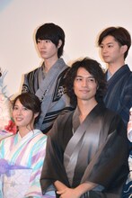 下段左から広瀬アリス、斎藤工。上段左から桜田通、千葉雄大。