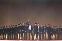 「HiGH&LOW THE MOVIE」完成披露イベントの様子。