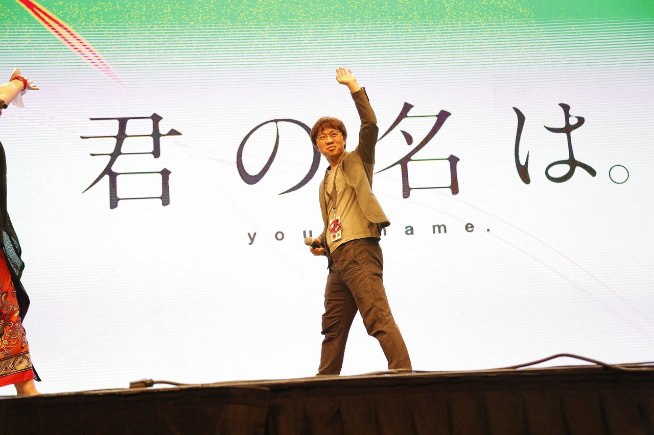 「君の名は。」ワールドプレミア上映の様子。
