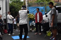 スイカ割りの様子。