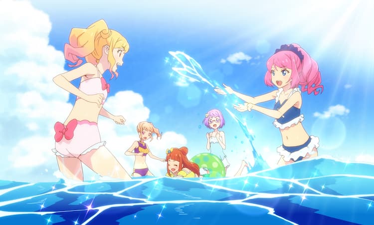 アイカツスターズ 予告にゆめやローラの水着姿 25人並ぶステージも収録 映画ナタリー