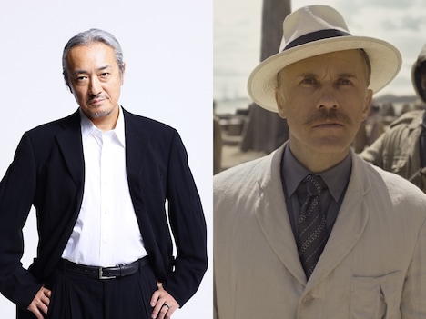 山路和弘（左）と、「ターザン：REBORN」よりレオン・ロム役のクリストフ・ヴァルツ（右）。