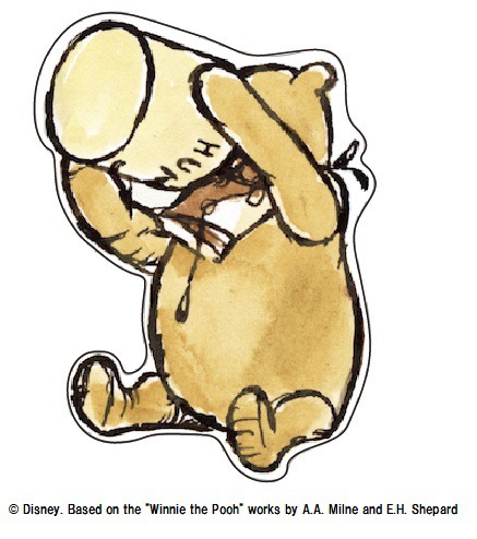 「くまのプーさん」グッズを含むディズニー商品を2000円以上購入すると、先着でプレゼントされる特製ピンバッジ。