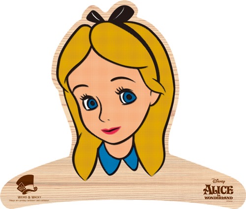 木製ハンガー Cos-Me アリス (c)Disney