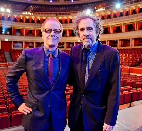 左からダニー・エルフマン、ティム・バートン。
