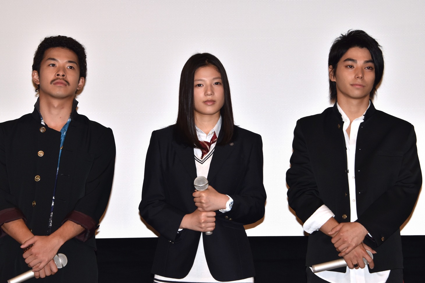ドラマ「仰げば尊し」舞台挨拶の様子。