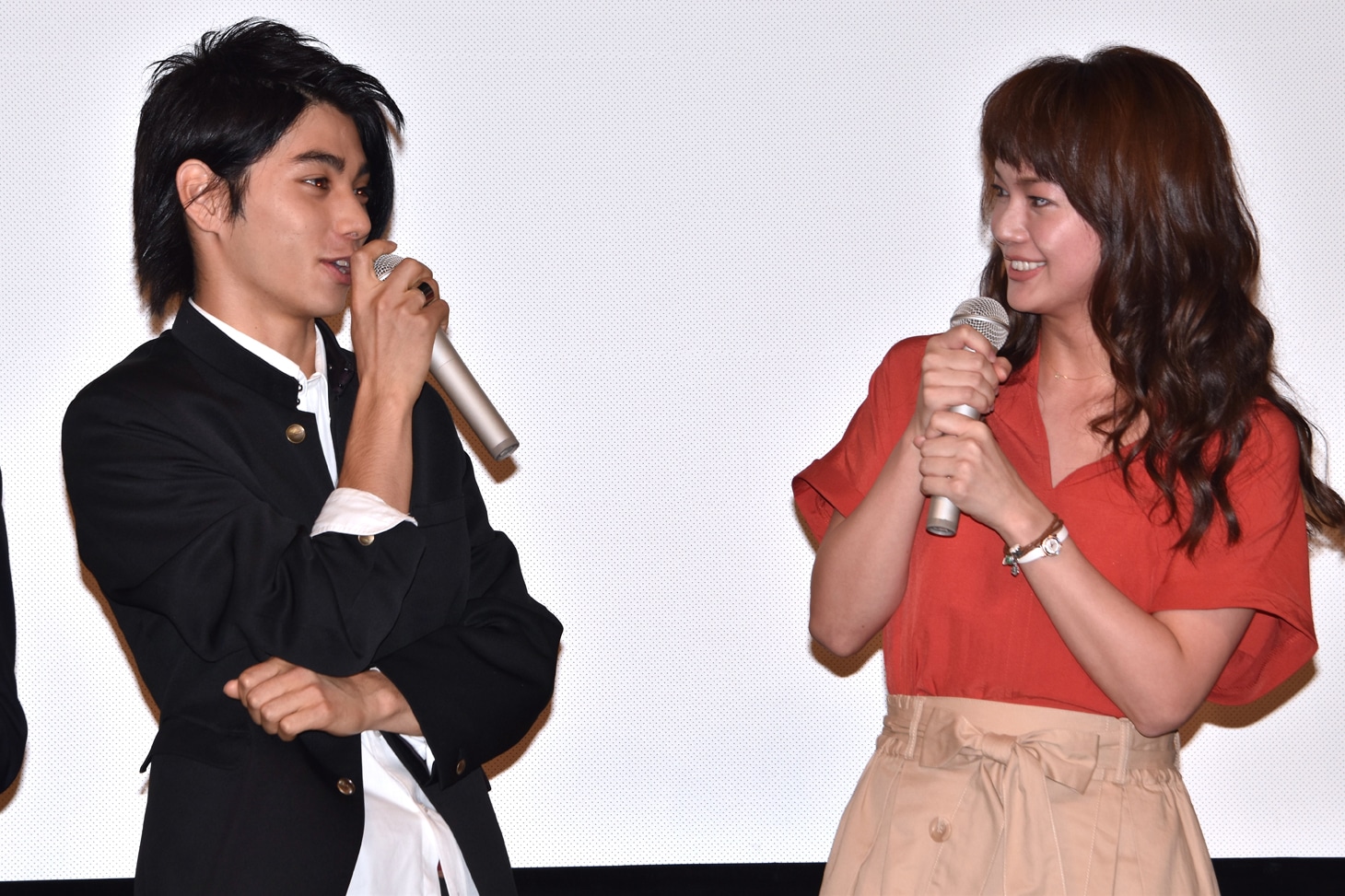 ドラマ「仰げば尊し」舞台挨拶の様子。