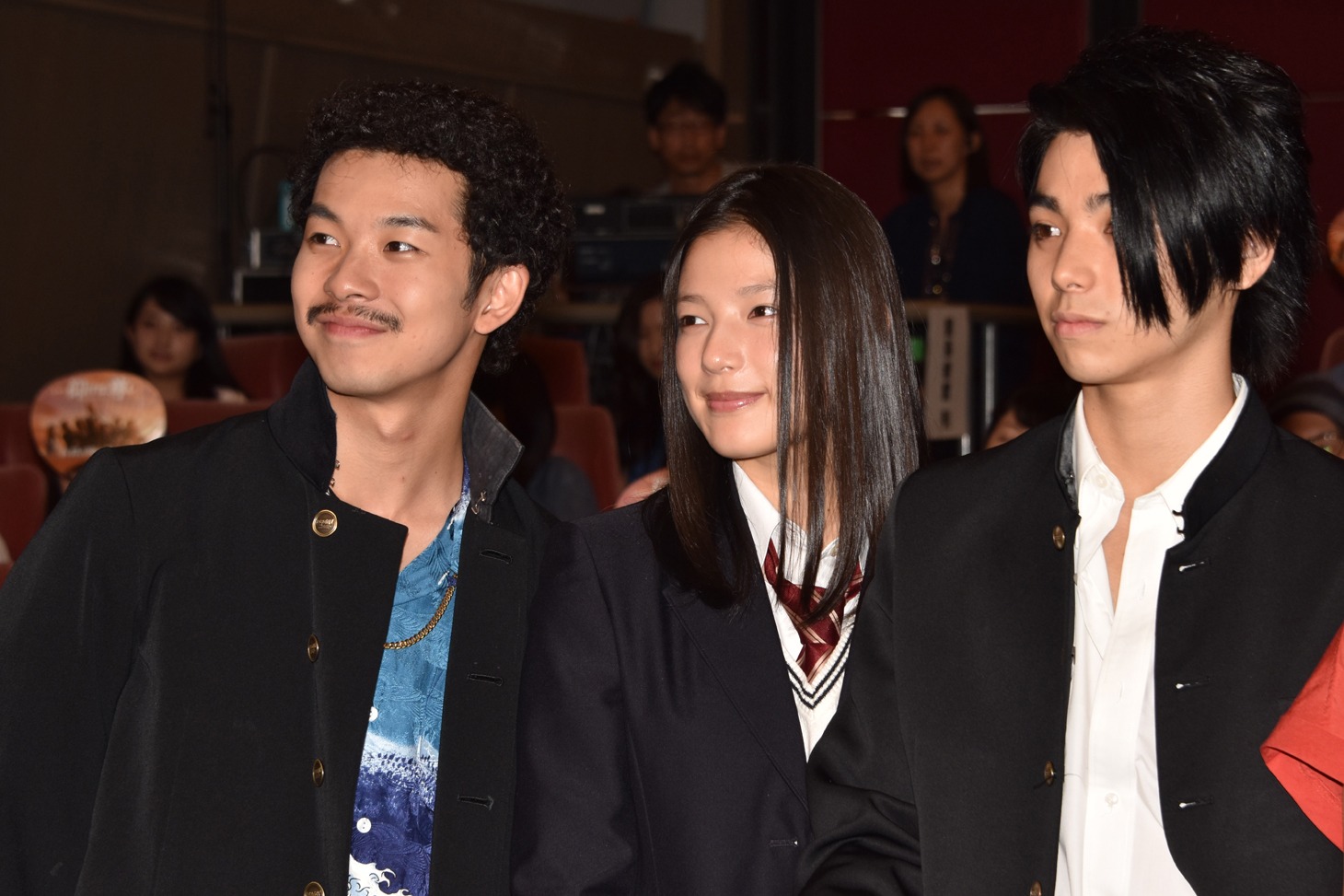ドラマ「仰げば尊し」舞台挨拶の様子。