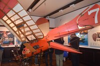 三鷹の森ジブリ美術館の企画展示「猫バスにのって ジブリの森へ」の様子。