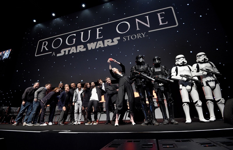 「スター・ウォーズ・セレブレーション」にて、「ローグ・ワン／スター・ウォーズ・ストーリー」プレゼンテーションの様子。