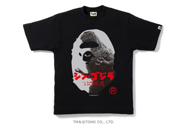 SHIN GODZILLA X BAPE BIG APE HEAD TEE（8424円）