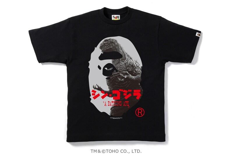 SHIN GODZILLA X BAPE BIG APE HEAD TEE(8424円)