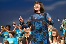 「青空エール」完成披露試写会にて、小島藤子。